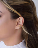 Piercing Martelado Banhado a Ouro 18K