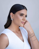 Piercing Texturizado Ródio Branco