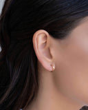 Brinco Argola Reta Lisa 1.1 cm Banhado a Ouro 18K