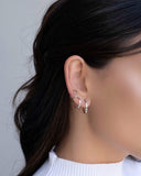 Brinco Argola Reta Lisa 1.7 cm Ródio Branco