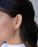 Brinco Argola Reta Lisa 1.7 cm Ródio Branco