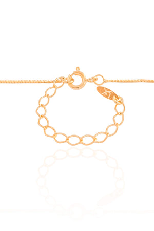 Gargantilha Veneziana Letra S Cravejada Cristal Banhado a Ouro 18K - 45 cm