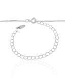 Choker Grumet Achatada Ródio Branco - 33 cm