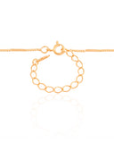 Gargantilha Longa Grumet Achatada Banhado a Ouro 18K - 80 cm