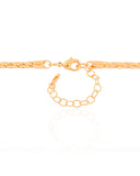 Gargantilha Malha Oca 3 mm Banhado a Ouro 18K - 45 cm