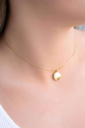 Choker Veneziana Redondo Liso 1.2 cm Banhado a Ouro 18K