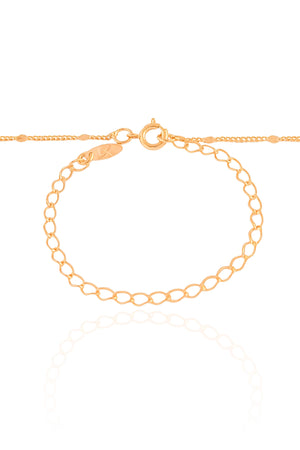 Choker Grumet Plaquinhas Banhado a Ouro 18K - 33 cm