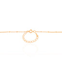 Gargantilha Longa Grumet Plaquinhas Banhado a Ouro 18K - 80 cm