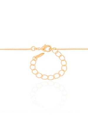 Gargantilha Veneziana Gota Lisa Banhado a Ouro 18K - 45 cm