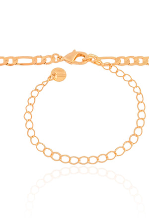 Choker Fígaro 4 mm Banhado a Ouro 18K