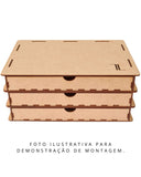 Porta Joias Gaveteiro com 20 Divisórias