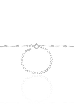 Choker Gomos 3 mm Ródio Branco