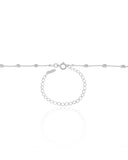 Choker Gomos 3 mm Ródio Branco