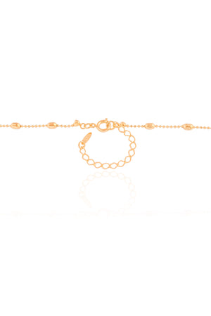 Gargantilha Longa Gomos Banhado a Ouro 18K - 70 cm