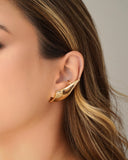 Ear Cuff Liso 4.6 cm Banhado a Ouro 18K