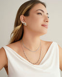 Ear Cuff Liso 4.6 cm Ródio Branco