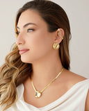 Piercing Transversal Liso 6 mm Banhado a Ouro 18K