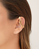 Piercing Transversal Liso 6 mm Banhado a Ouro 18K