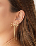 Brinco Laço Cordão Baiano 6.3 cm Banhado a Ouro 18K