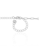 Choker Elos Retangulares 5 mm Ródio Branco