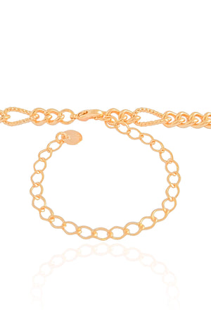 Choker Elos Detalhados Banhado a Ouro 18K