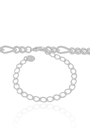 Choker Elos Detalhados Ródio Branco