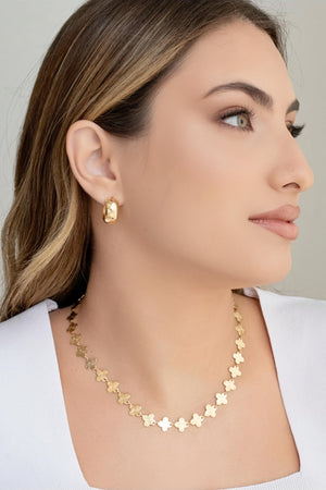 Choker Alhambra 10 mm Banhado a Ouro 18K