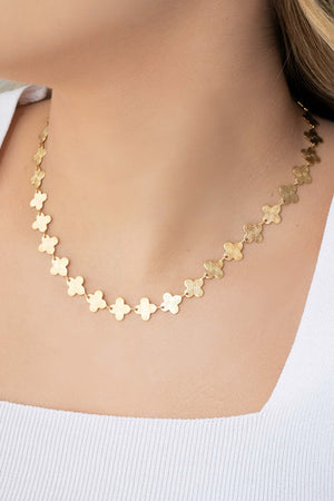 Choker Alhambra 10 mm Banhado a Ouro 18K
