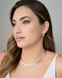 Brinco Argola Click Lisa 1.7 cm Ródio Branco