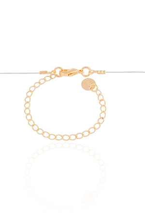 Choker Nylon Letra F Banhado a Ouro 18K