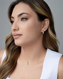 Choker Nylon Letra L Ródio Branco