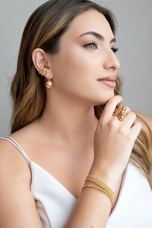 Piercing Filetes Tubo Banhado a Ouro 18K