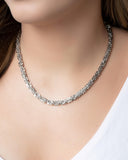 Choker Detalhada 6 mm Ródio Branco