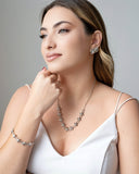 Gargantilha Elos Spike 13 mm Ródio Branco - 45 cm