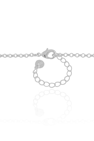 Gargantilha Elos Spike 13 mm Ródio Branco - 45 cm