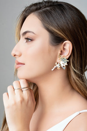 Anel Duplo Filetes Tamanho 18 Ródio Branco