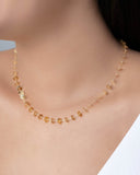 Choker Plaquinhas Lisas 6 mm Banhado a Ouro 18K