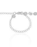 Choker Plaquinhas Lisas 6 mm Ródio Branco