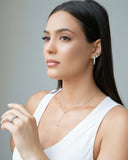 Anel Cravejado Cristal Tamanho 21 Ródio Branco