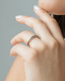 Anel Cravejado Cristal Tamanho 21 Ródio Branco