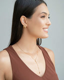 Brinco Argola Click Abaulada Lisa 1.6 cm Banhado a Ouro 18K