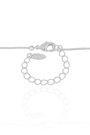 Gargantilha Veneziana Orgânico Vazado Ródio Branco - 45 cm