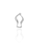 Anel Ondas Liso Tamanho 15 Ródio Branco