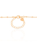 Gargantilha Veneziana Bolinhas Geométricos Cristal Banhado a Ouro 18K - 45 cm