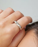 Anel Coração Liso Tamanho 15 Ródio Branco