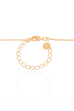 Gargantilha Veneziana Letra P 1.7 cm Bolha Banhado a Ouro 18K - 45 cm