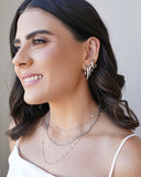 Choker Elos Nó Ródio Branco