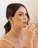 Brinco Argola Click Gota Lisa 1.8 cm Ródio Branco