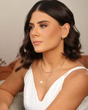 Brinco Argola Click Detalhada Vazada 1.2 cm Banhado a Ouro 18K