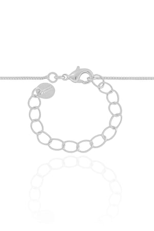 Gargantilha Redondo Cravejado Ponto de Luz Cristal Ródio Branco - 45 cm